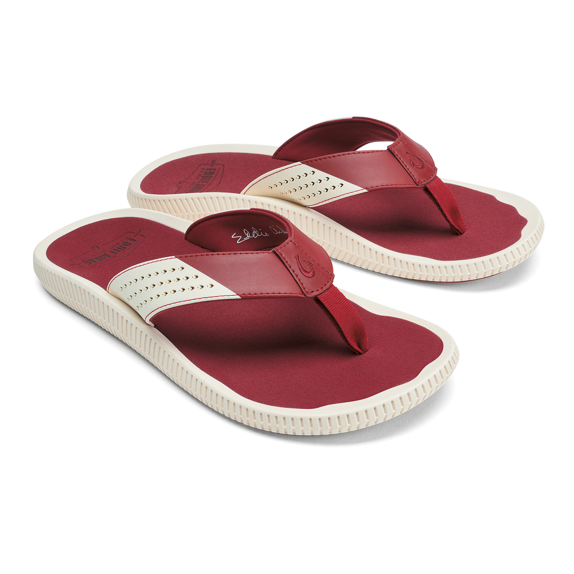 Ulele  -  Off White / Deep Red