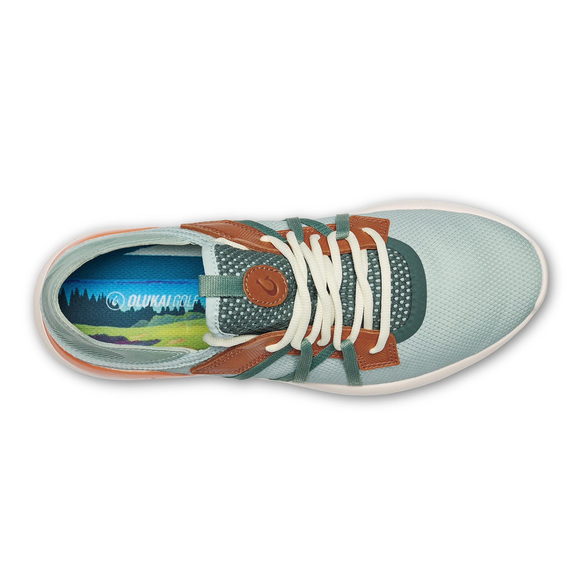 Manele - Pale Moss / Molten Orange