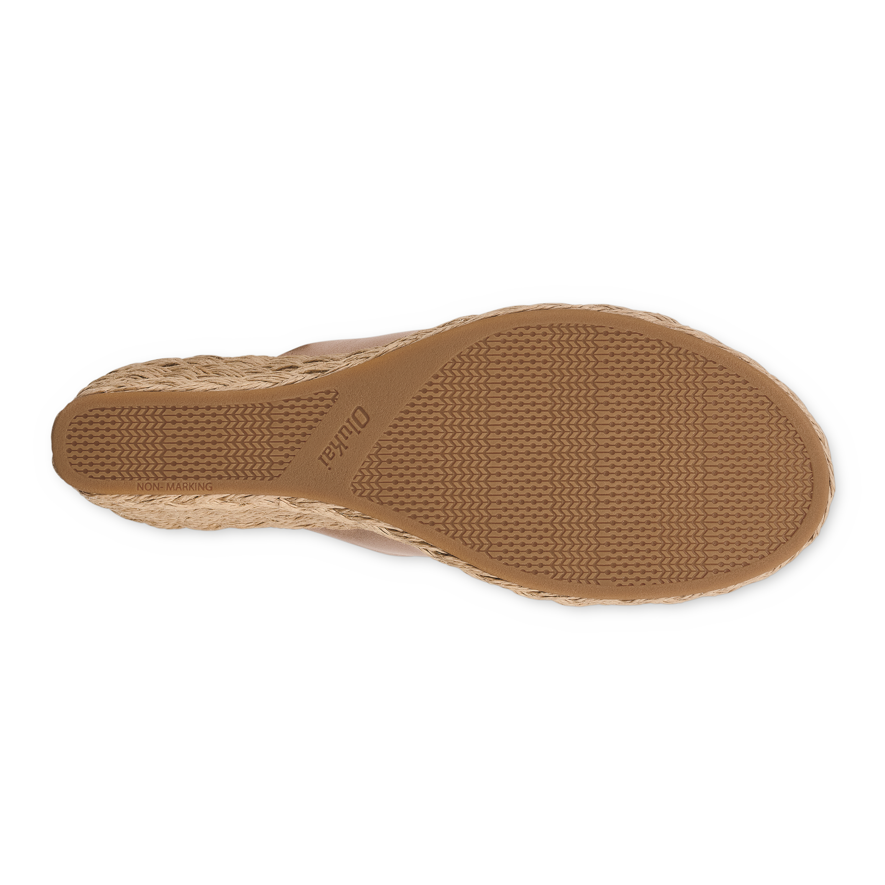 Lile Wedge  -  Silver / Tan