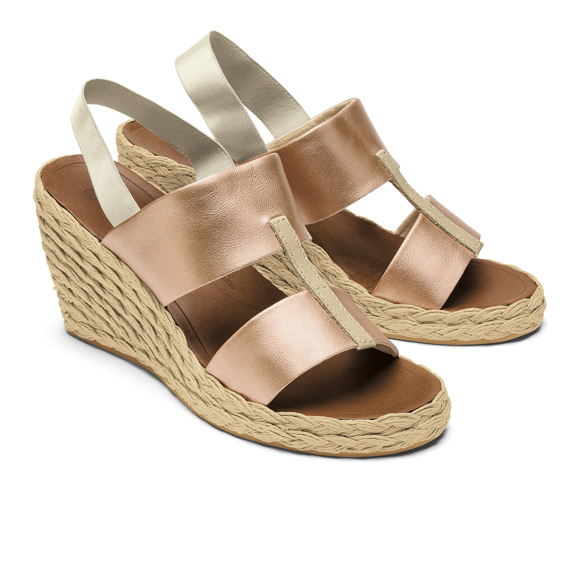Lile Wedge - Copper / Tan
