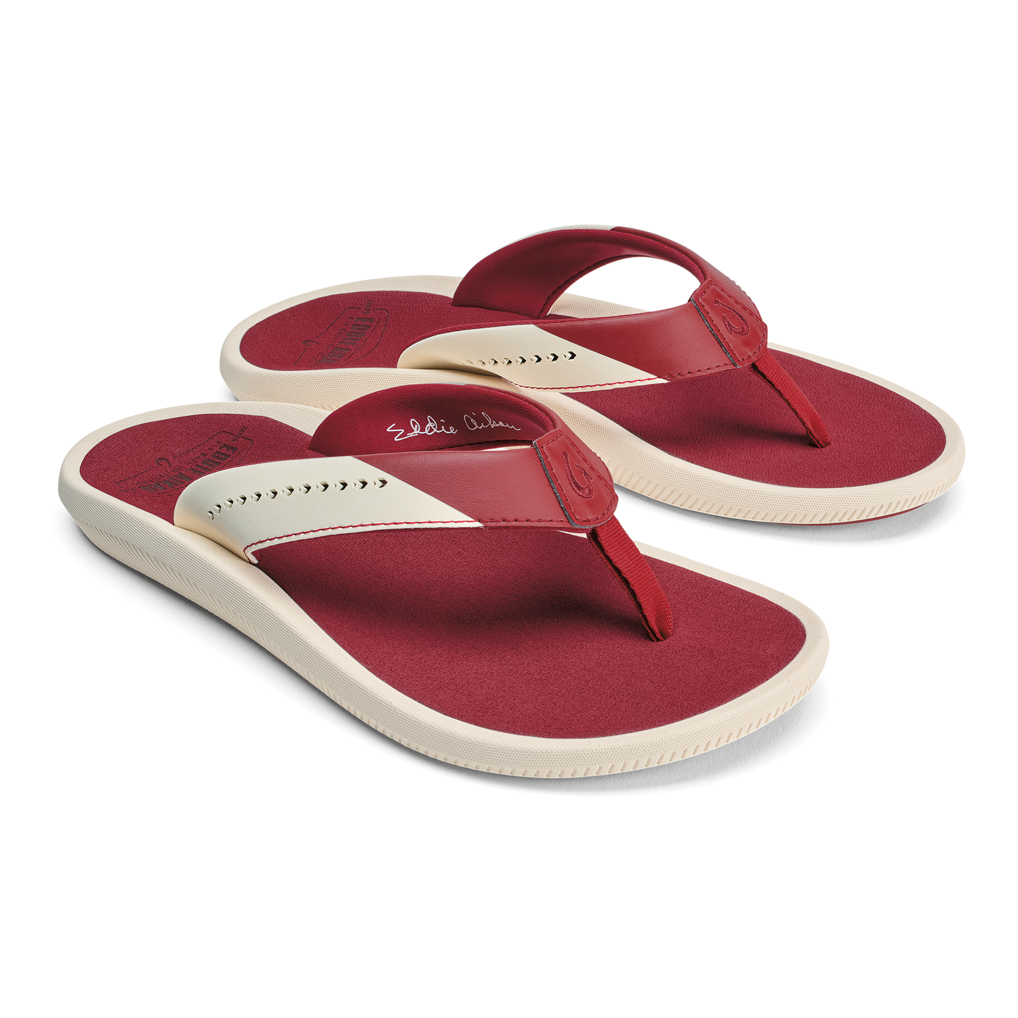 Ulele  -  Off White / Deep Red